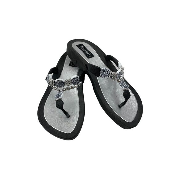 Granco Women's Beaded Thong Sandals - Picture 1 of 6